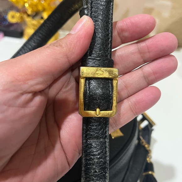 MCM VINTAGE TAMBOURINE BLACK LEATHER BAG - Picture 9 of 16